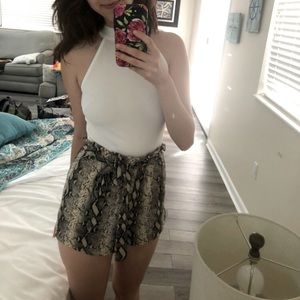 Francescas snakeskin romper